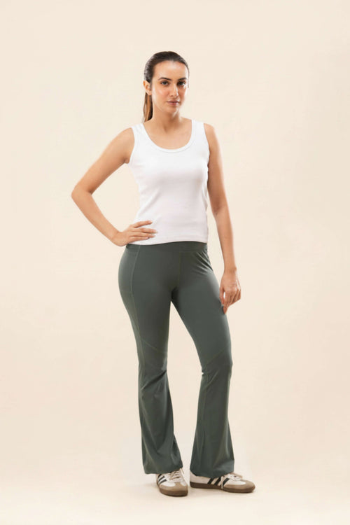 Olive Flared Legging