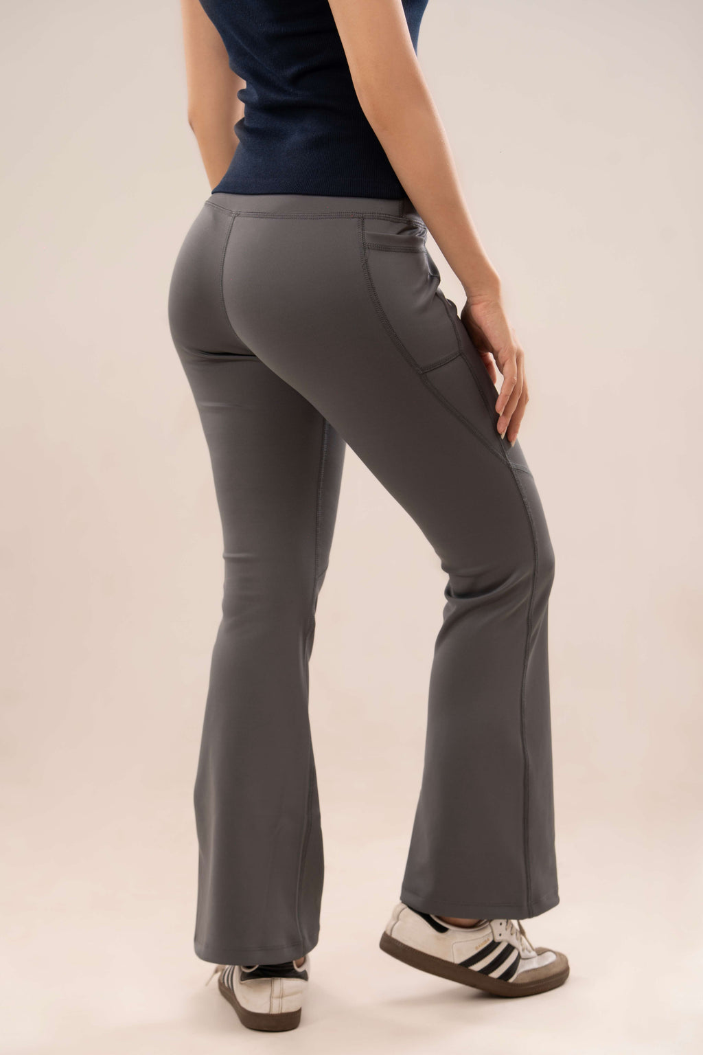 Grey Flared Legging