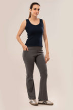 Grey Flared Legging